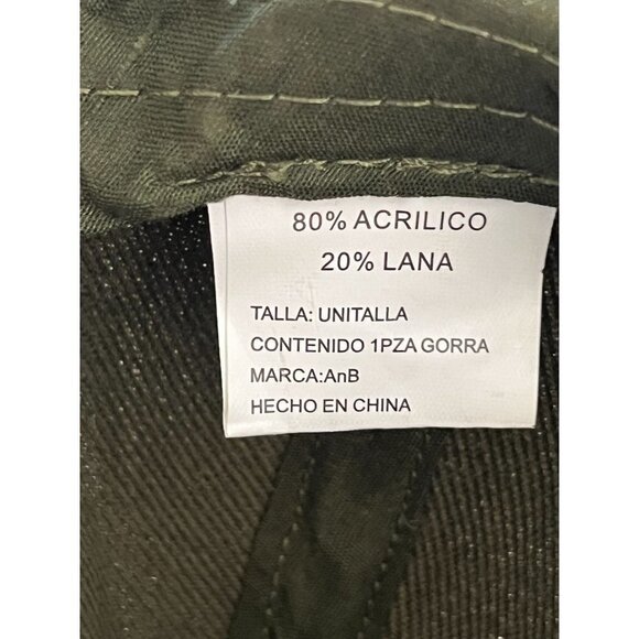 Mazatlan Mexico Hat Cap Adults Olive Green Strap Back Adjustable Embroidered Men - Picture 8 of 9